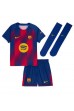 Barcelona Paez Gavi #6 Jalkapallovaatteet Lasten Kotipeliasu 2025-26 Lyhythihainen (+ Lyhyet housut)